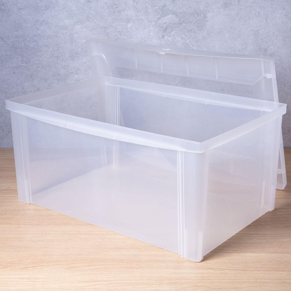 Organizador Médio Alto 65 Litros Radical Color Cristal Ordene