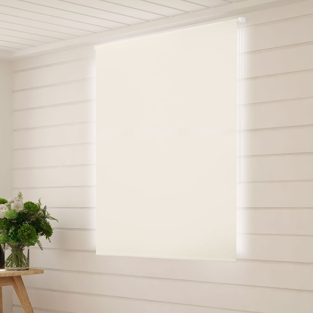 Persiana Rolo Blackout 140X1600 Creme Evolux
