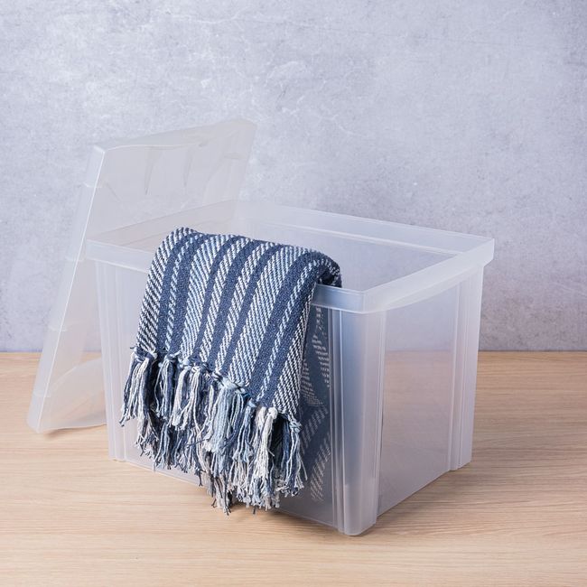 Organizador Médio Alto 30 Litros Radical Color Cristal Ordene