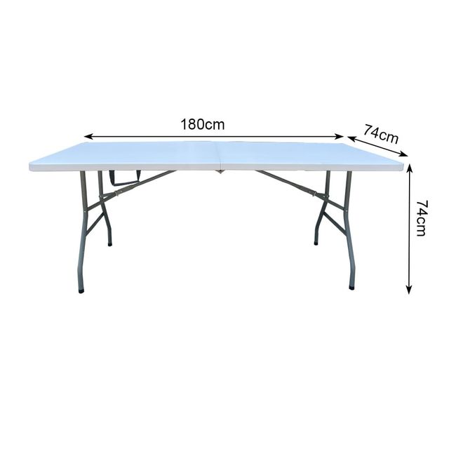 Mesa Retangular Dobrável 180X74X74Cm Coisas E Coisinhas