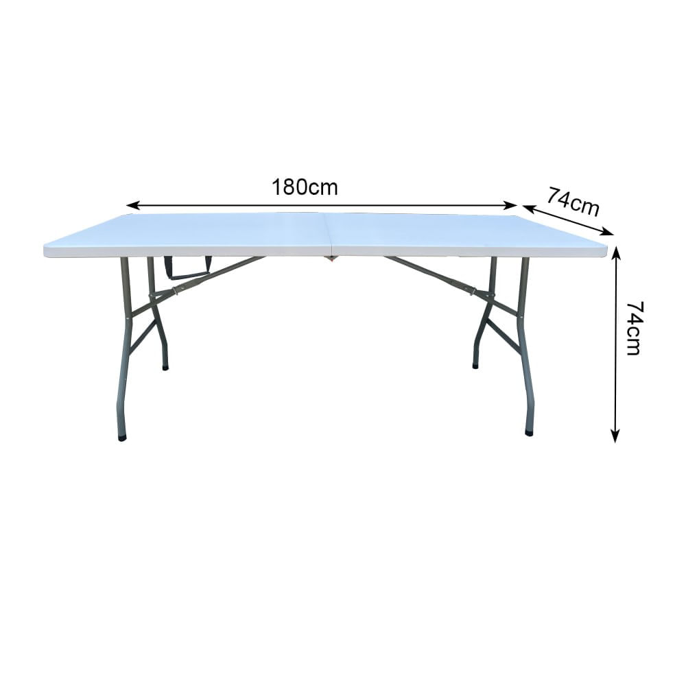 Mesa Retangular Dobrável 180X74X74Cm Coisas E Coisinhas