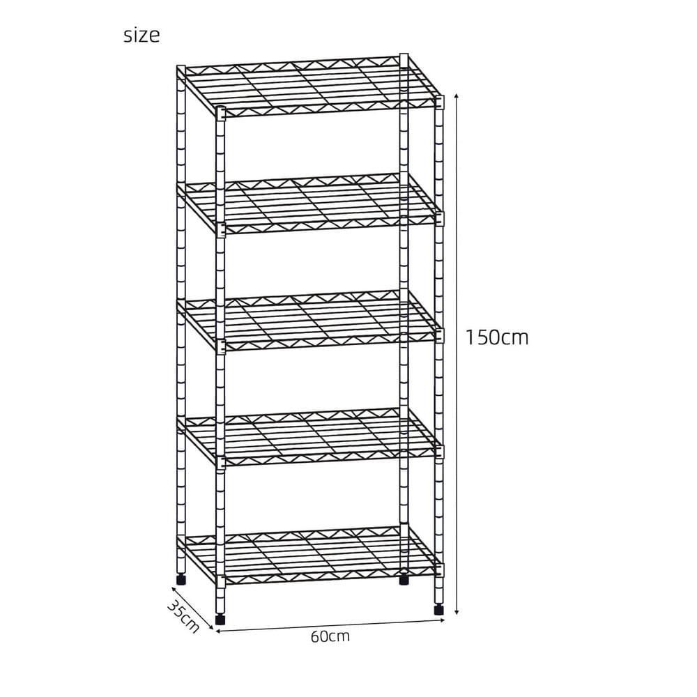 Estante De Aço Com 5 Prateleiras Alterna
