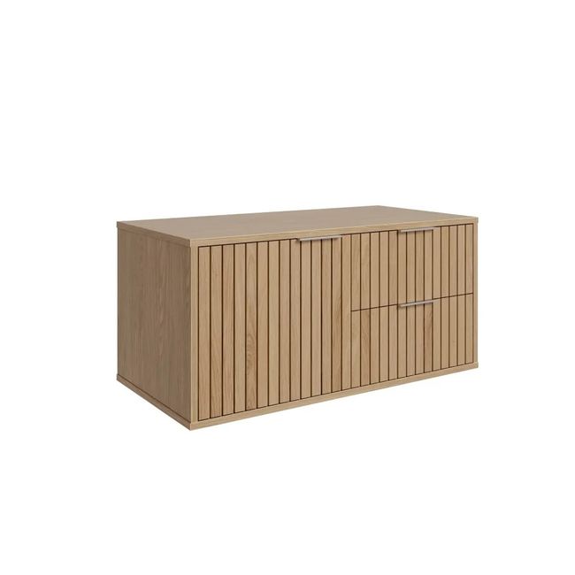 Armário Suspenso Para Banheiro Ripy 80Cm Wood Bumi