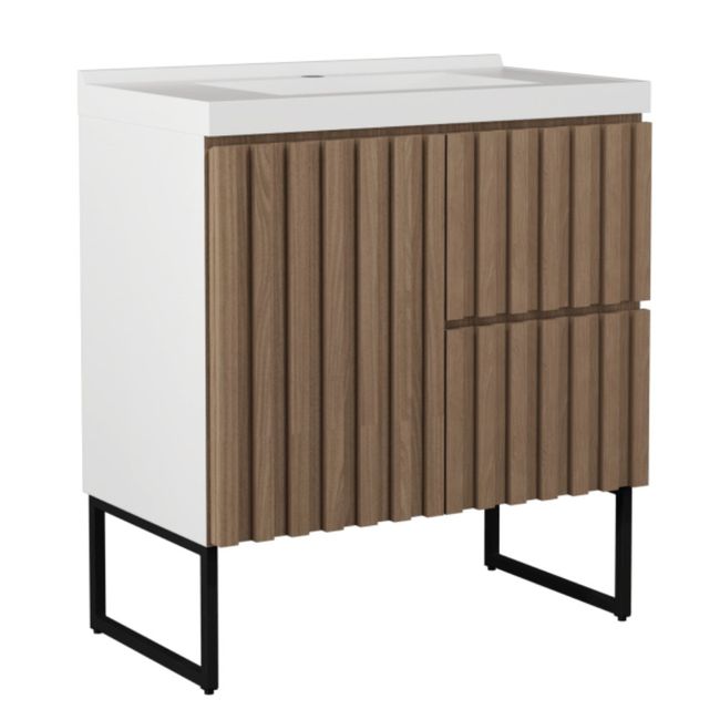 Gabinete Ferrara 66Cm Com Pé Branco Jequitibá Venturi