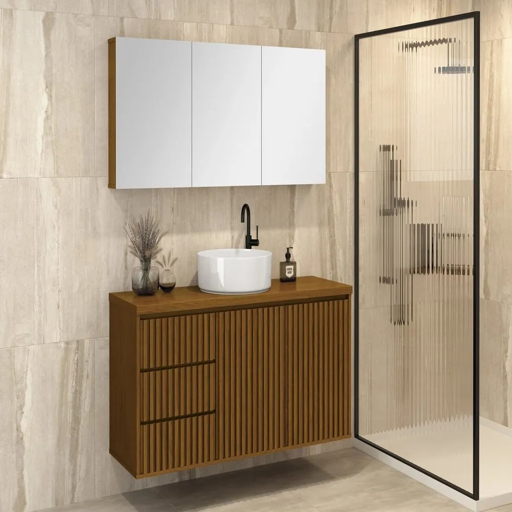 Gabinete Intenso 120 Ripado Freijo Astral Design