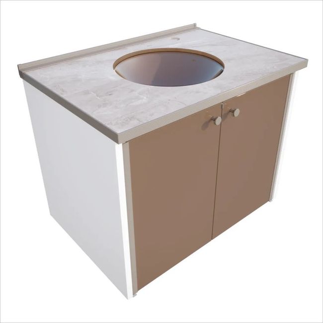 Gabinete Cris Fenix Marmo 600Mm Crismetal