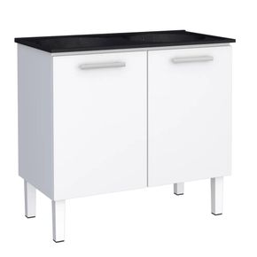 Telhanorte | GABINETE ACO VENUS FLAT 3G 1535MM BRANCO MONTADO (PIA