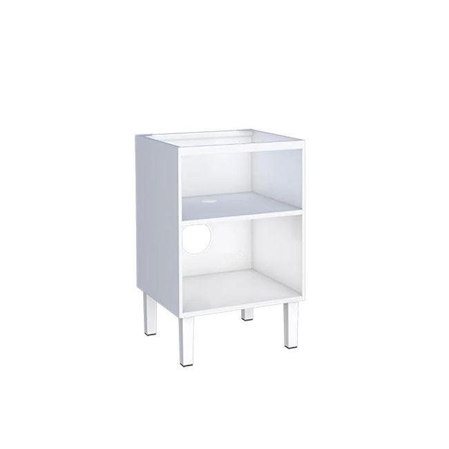 Gabinete Para Lavanderia De Aço Com Tanque Max 60Cm Branco Cozimax