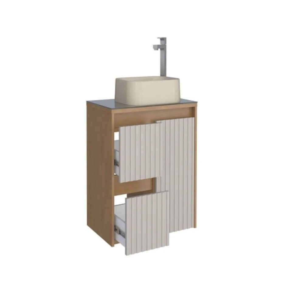 Toucador Madeira Kyoto 61X54X36Cm Jequitiba Nude Cozimax