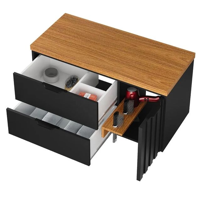 Gabinete Bruxelas 90Cm Freijo Preto Darabas