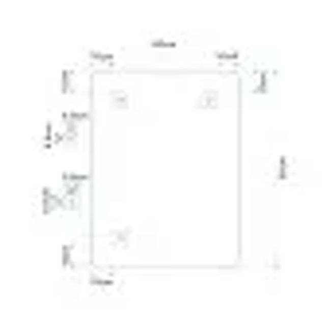 Espelho Quadrado Dial 70x70cm Exclusivo