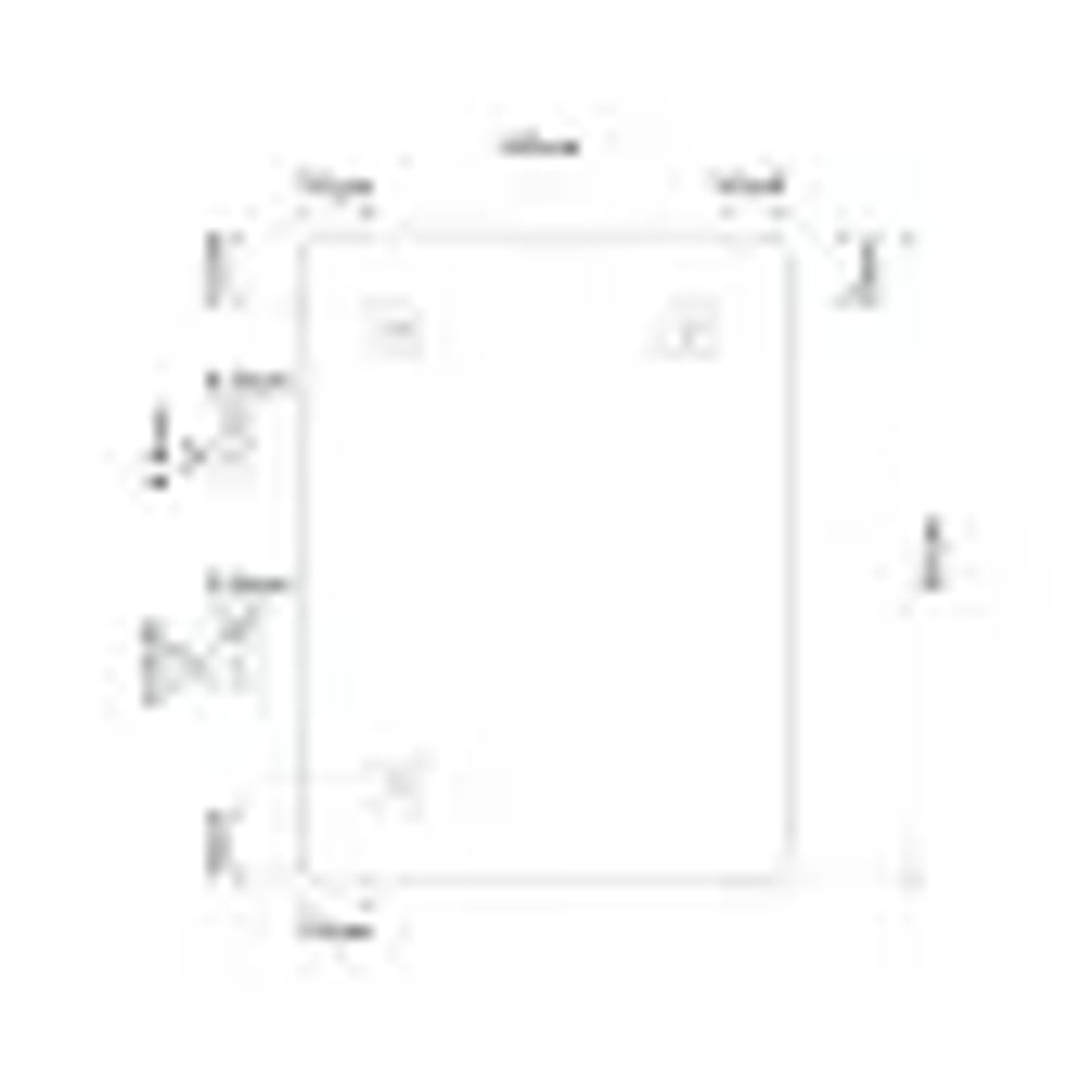 Espelho Quadrado Dial 70x70cm Exclusivo