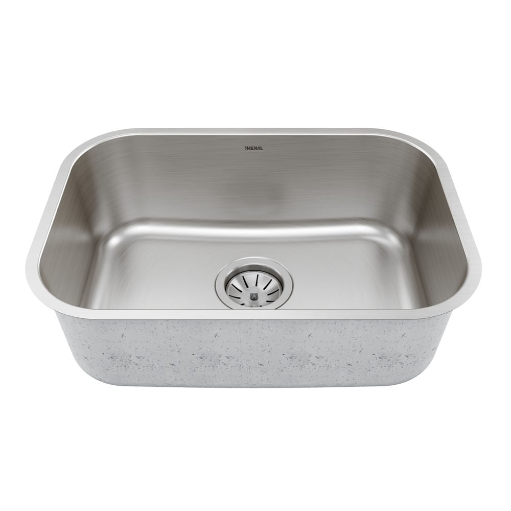 Cuba Simples CS1 Escovada Em Aço Inox 304 46x31x18cm Mekal