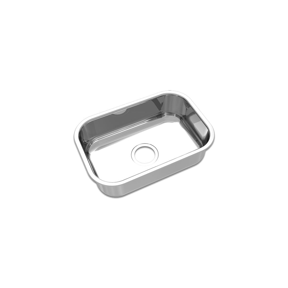 Cuba Simples CS1 Escovada Em Aço Inox 304 46x31x18cm Mekal