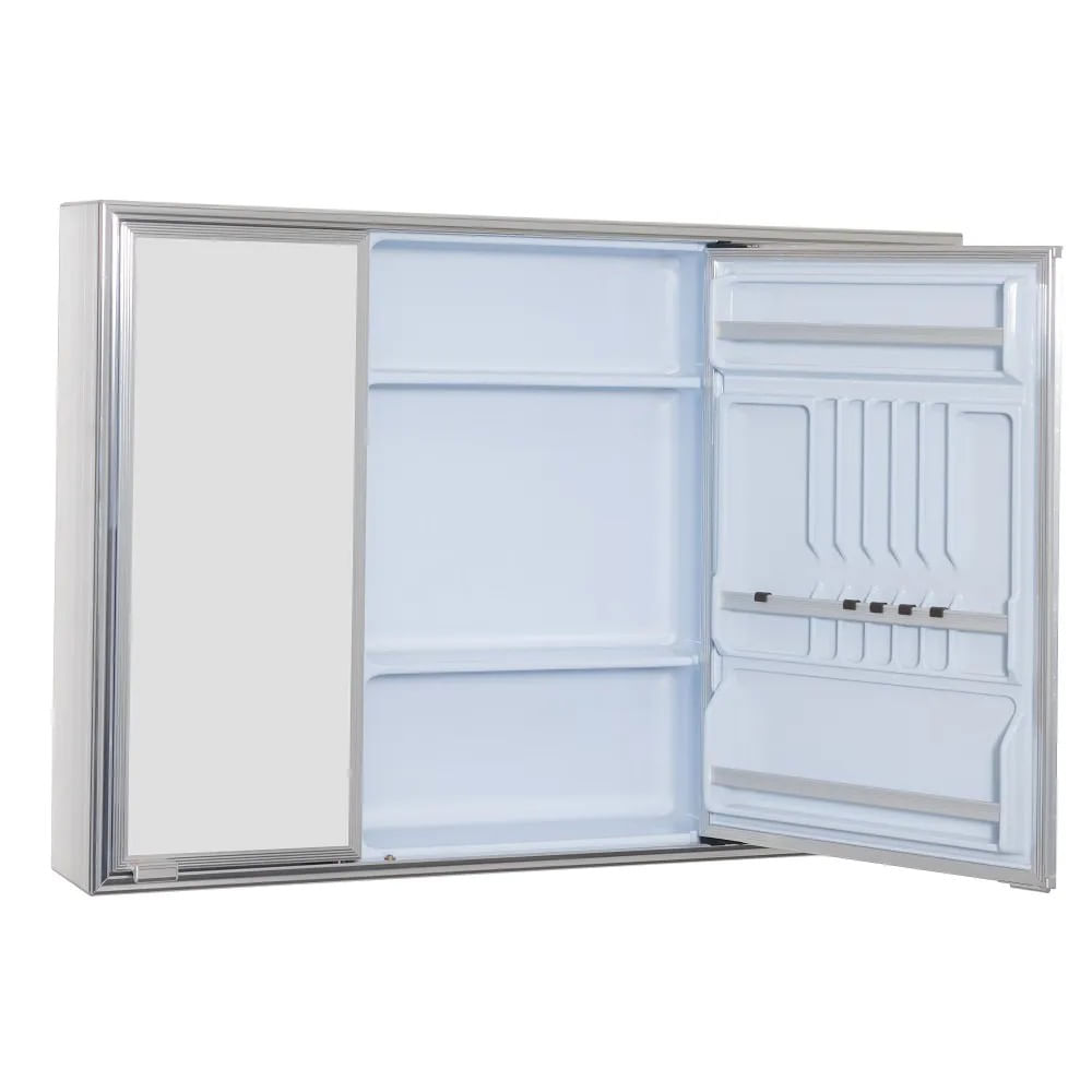 Espelheira de Sobrepor Cristal A: 48.5cm X L: 71cm  Cris-Metal Branco