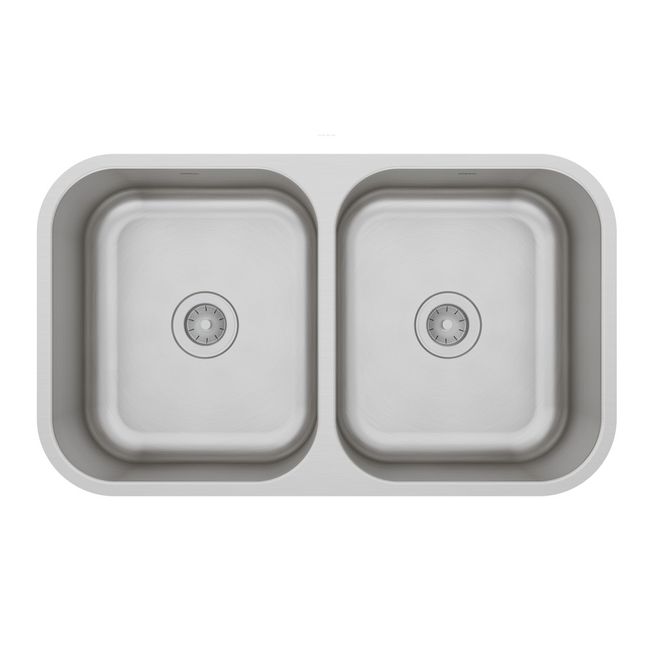 Cuba Dupla CD34 Escovada Em Aço Inox 304 70x40x17cm Mekal