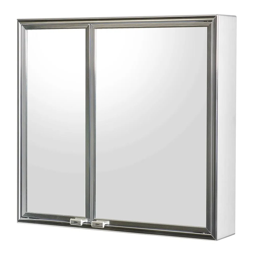 Armário Para Banheiro Sobrepor 2 Portas Branco 1108 Cris Metal