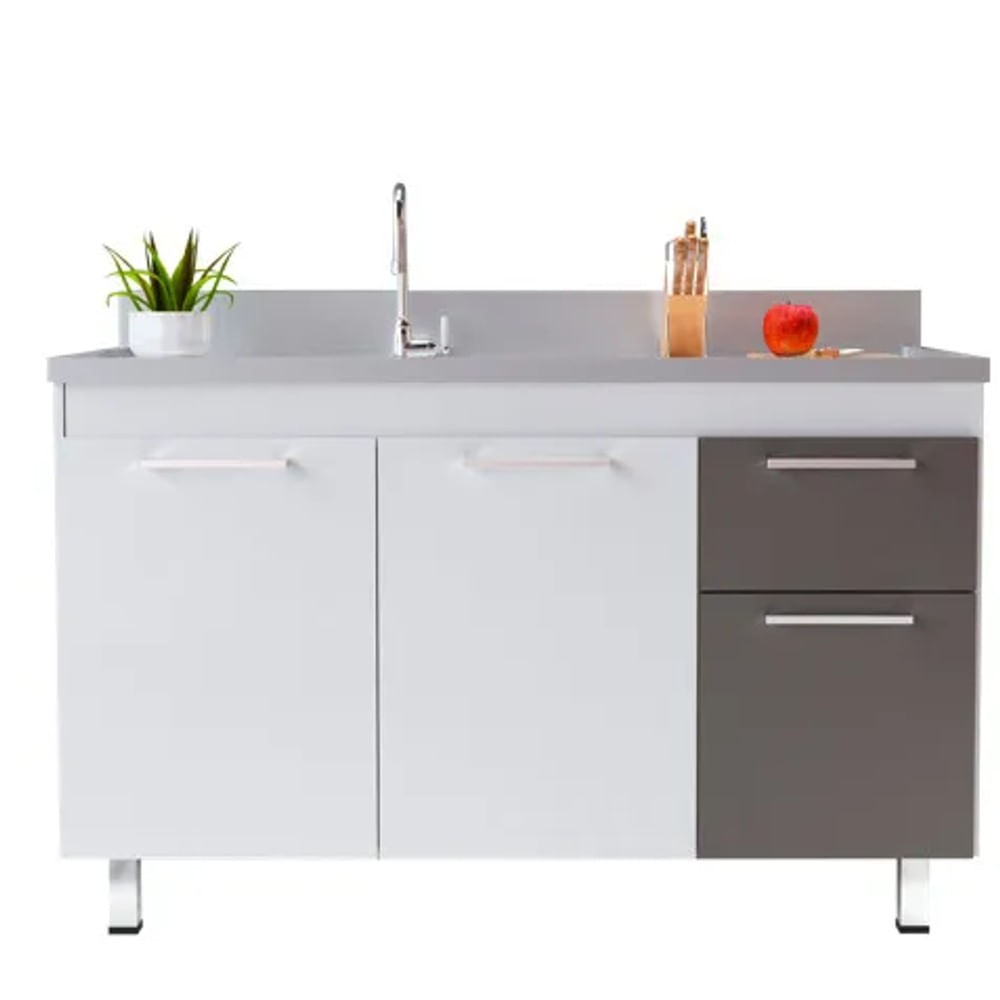 Conjunto Gabinete Para Cozinha Kaus Branco Gianduia Cerocha