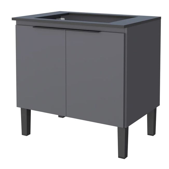 Balcão Cooktop Cozinha Cisne 4 Bocas 77X85X51 Cinza Cozimax