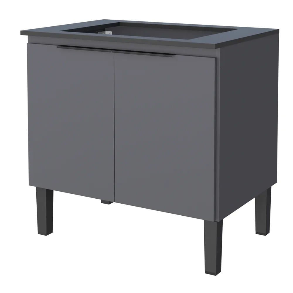 Balcão Cooktop Cozinha Cisne 4 Bocas 77X85X51 Cinza Cozimax