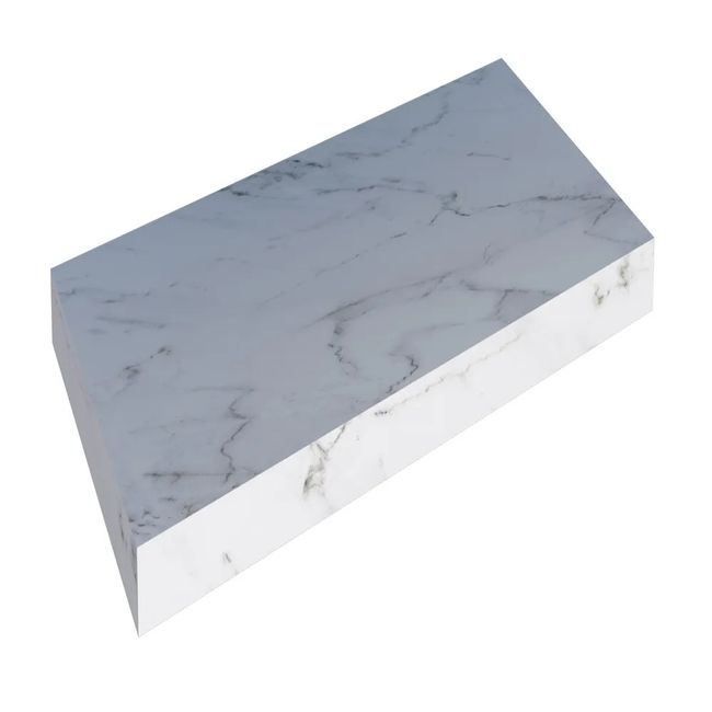 Prateleira Porcelanato Bergamo 80X5X40 Branco Cozimax