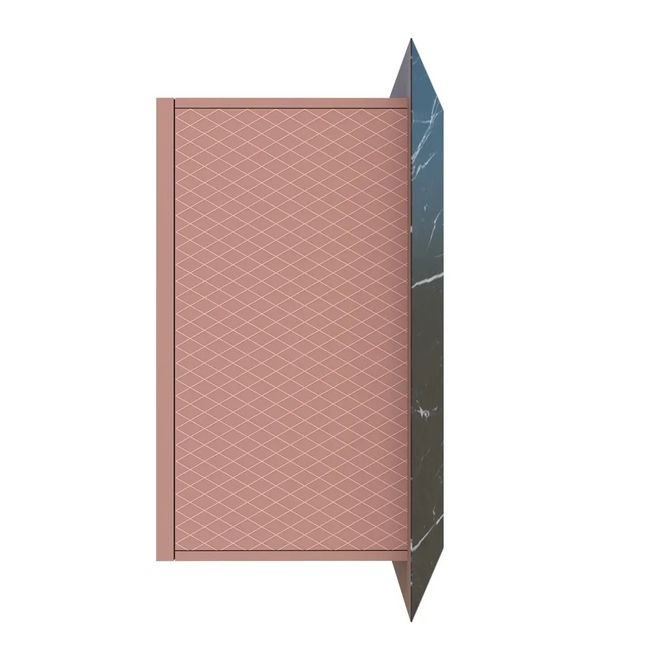 Nicho Banheiro Diamante 40X30X10 Porcelanato Preto Cozimax