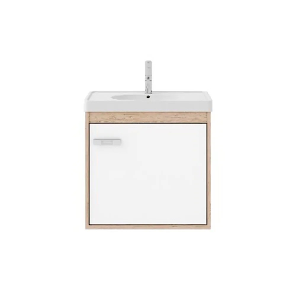 Conjunto De Banheiro Com Cuba E Espelheira Capella 40Cm  Berlin Branco Cerocha