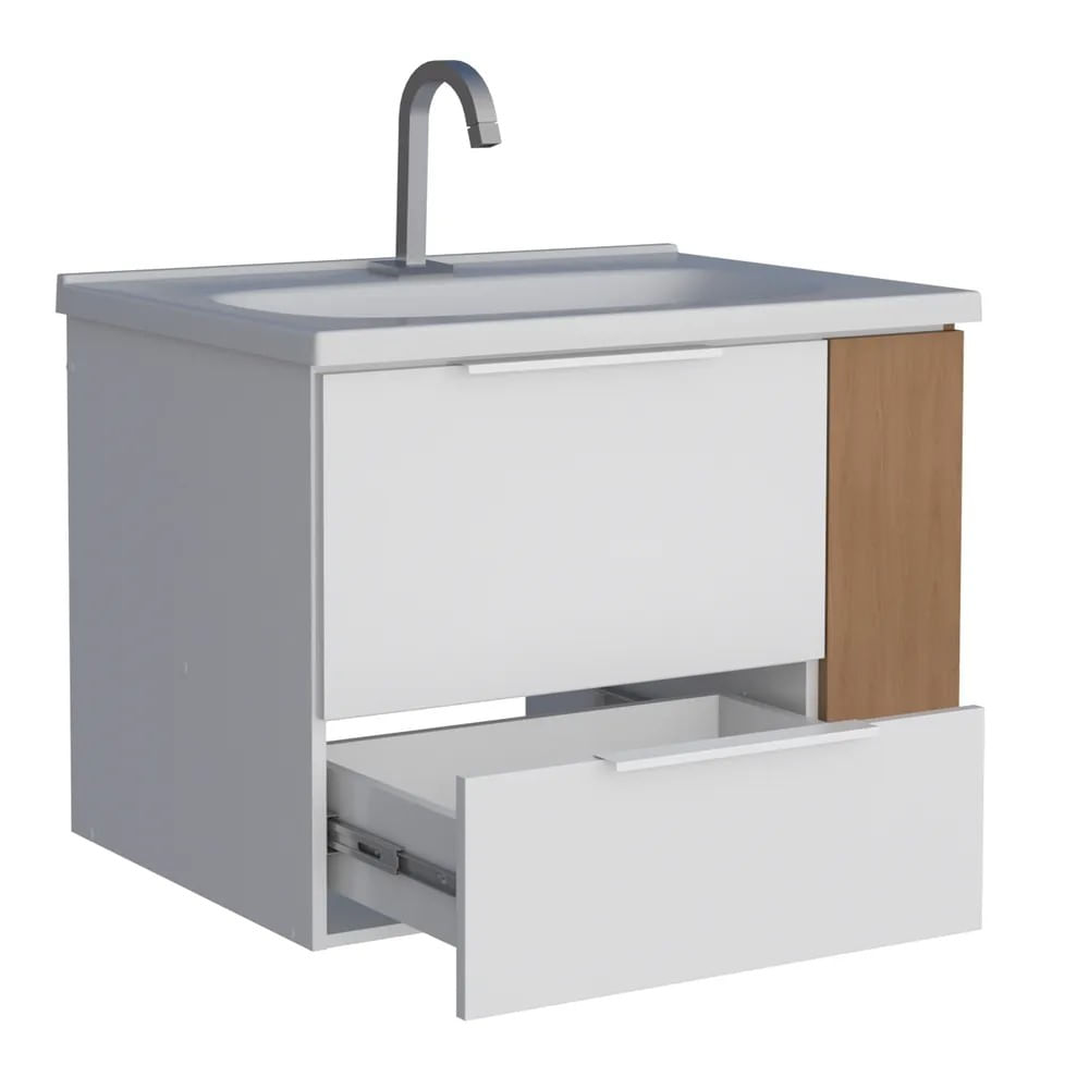 Toucador Banheiro Madeira Cosmos Direita 60X55X44