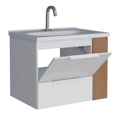 Toucador Banheiro Madeira Cosmos Direita 60X55X44