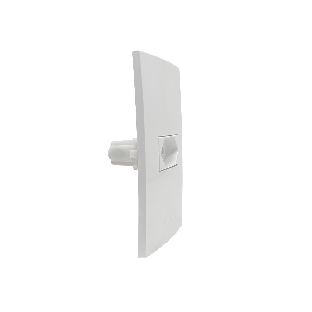 Conjunto 1 Tomada 2P T 20A 250V~ Com Placa 4x2 Linha Inova Pro Branco Alumbra