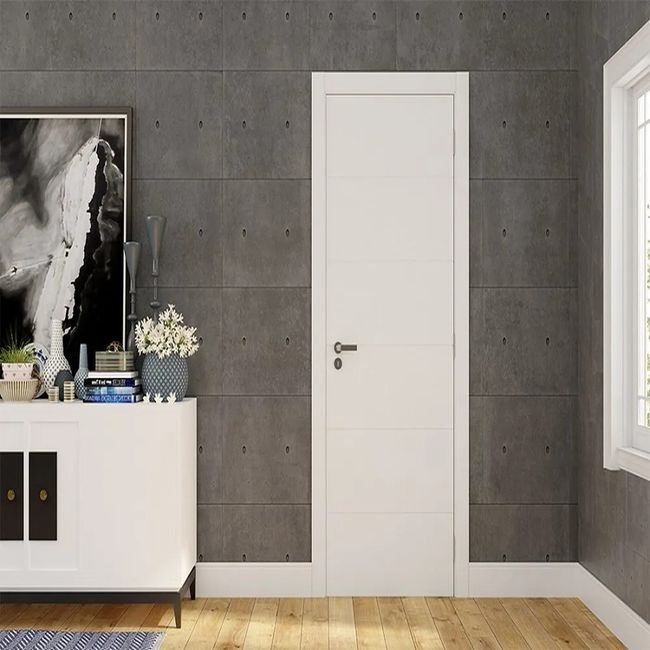 Folha Porta Bella Mdp Sólida Pintado Branco 210x72 Vert