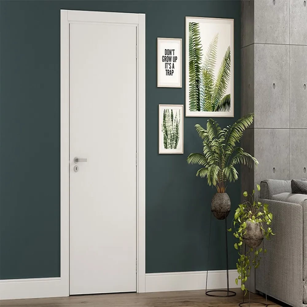 Folha Porta Lisa Colmeia Primer Branco 210x60 Vert
