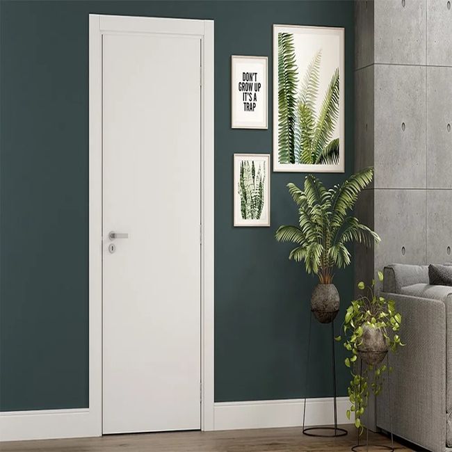 Folha Porta Lisa Colmeia Primer Branco 210x62 Vert