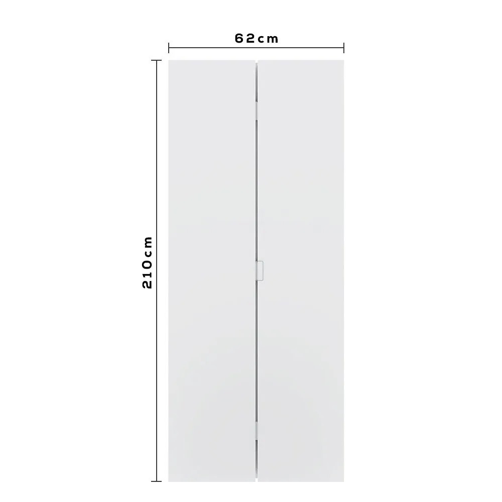 Folha Porta Camarao Duo Lisa 210X62  Primer Sem Ferragem Vert