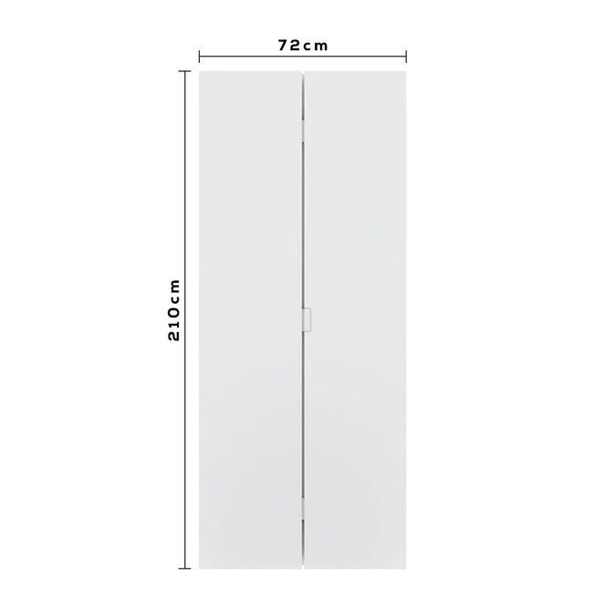 Folha Porta Camarão Duo Lisa 210X72  Primer Sem Ferragem Vert