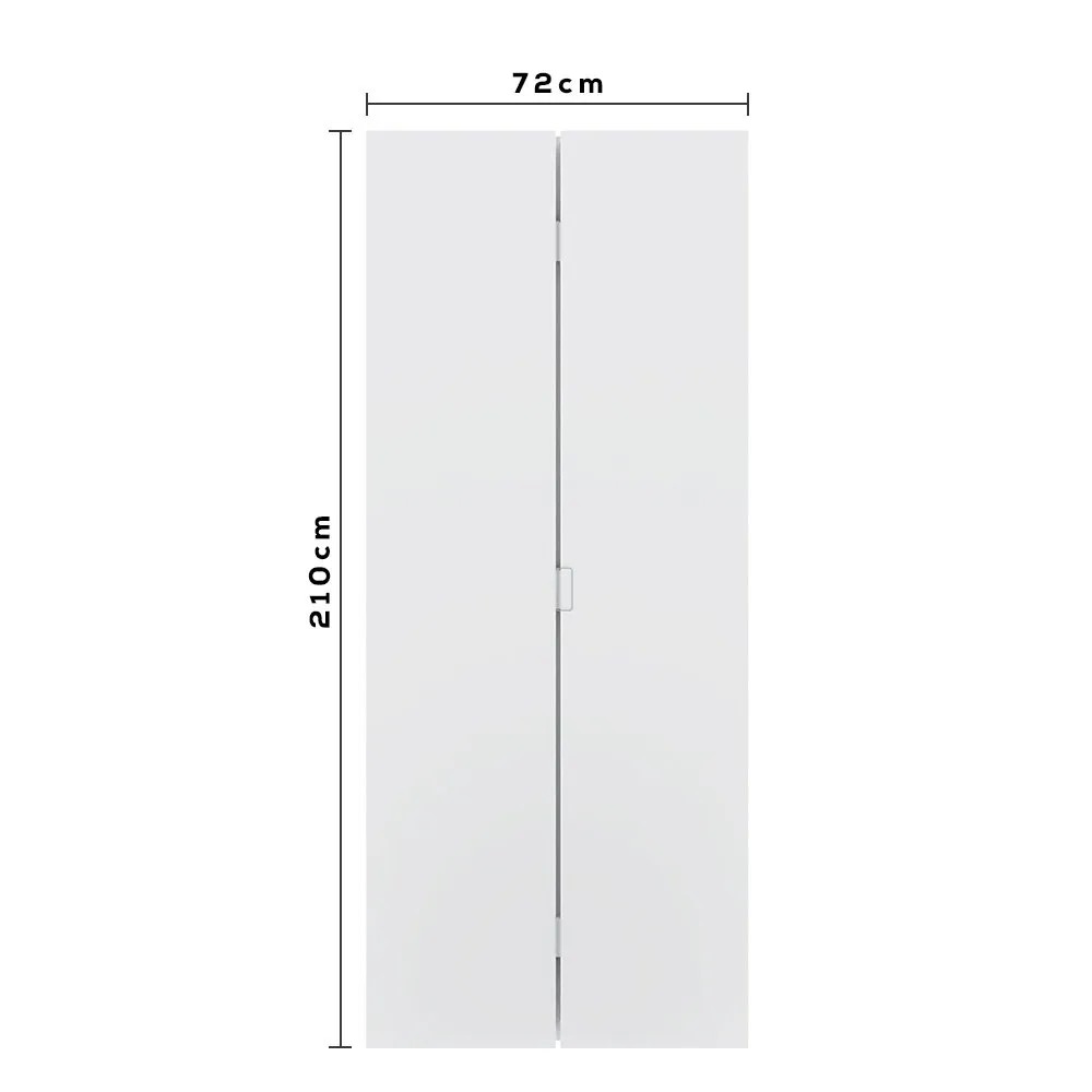 Folha Porta Camarao Duo Lisa 210X72  Primer Sem Ferragem Vert