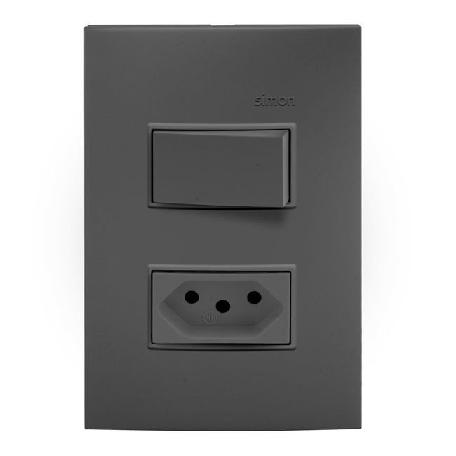 Conjunto-1-Interruptor-Simples-10A-250V-1-Tomada-2P-T-Padrao-Brasileiro-10A-250V-Grafite-30-Line-Simon-2619830-1