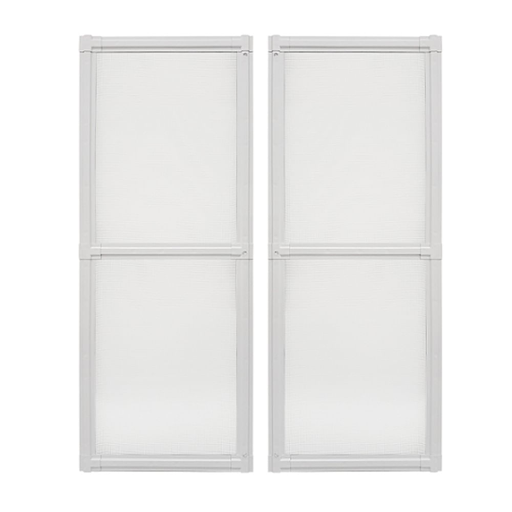 Tela Mosquiteira Janela Multiflex Aço Branco 120x150x3 Prátika Sasazaki