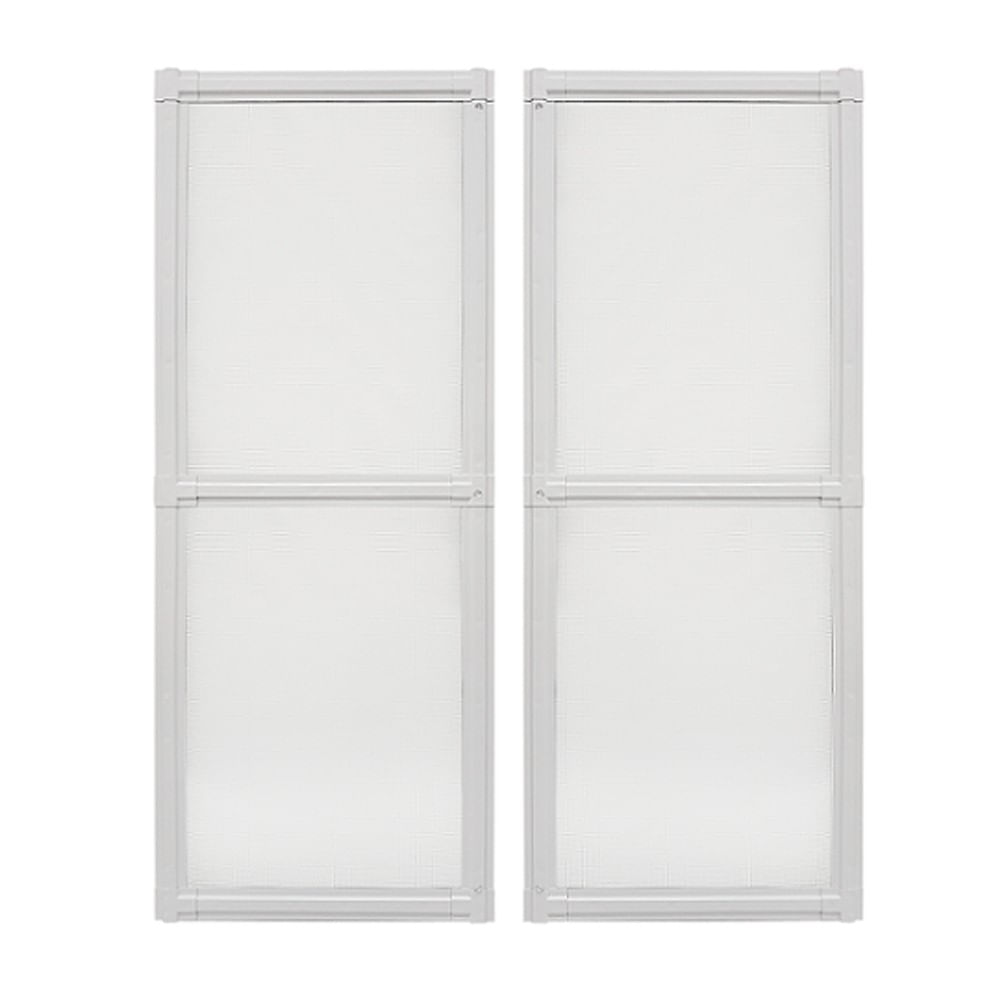 Tela Mosquiteira Janela Multiflex Aço Branco 120x200x3 Prátika Sasazaki