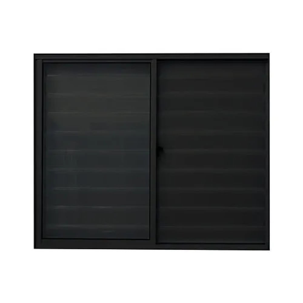 Veneziana 3 Folhas Fortline Sg 100X150 Preto Atlantica