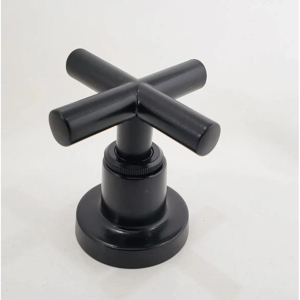 Acabamento monocomando para chuveiro base 3/4" Orion 4900 preto Esteves