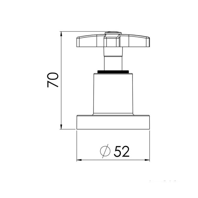 Acabamento Esteves para Registro 1/2" 3/4" e 1" C34 Cromado
