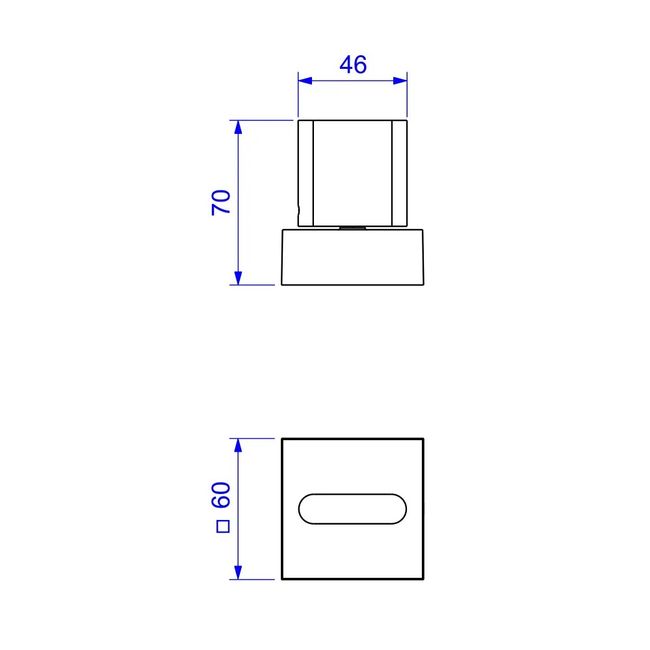 Acabamento para Registro de Gaveta Até 1" Polo Cromado Deca