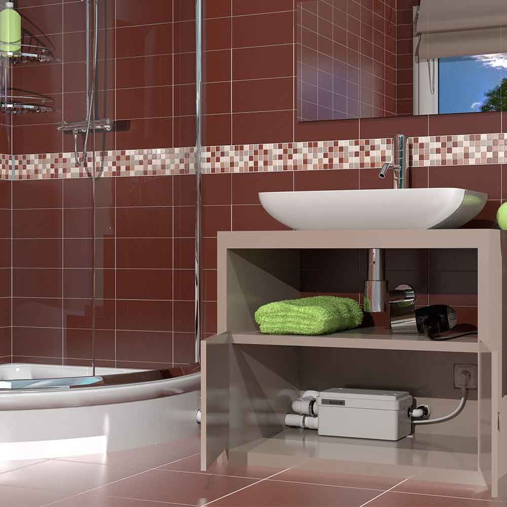 Bomba De Evacuaçao Sanishower Para Lavatorio Ou Chuveiro Sanitrit