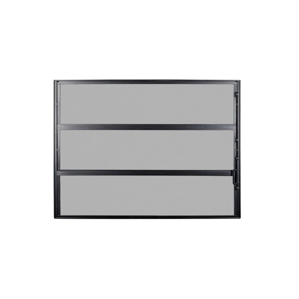 Janela Basculante de Alumínio 60x60 Preta Ecosul Esquadrisul