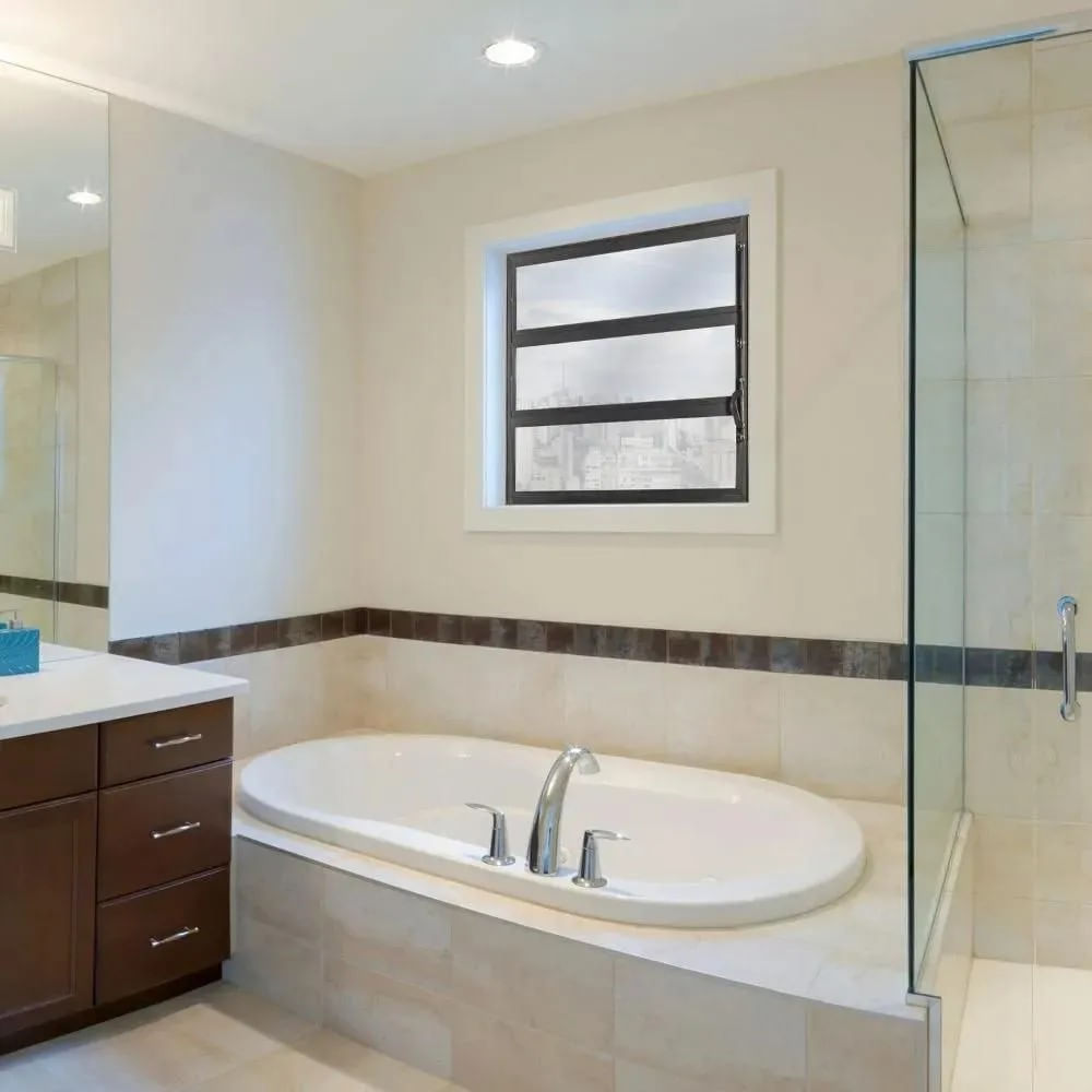 Janela Basculante de Alumínio 60x60 Preta Ecosul Esquadrisul