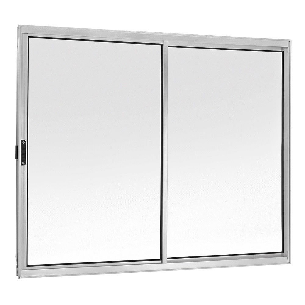 Janela de Alumínio de Correr 100x100 Direita Branco Ecosul Esquadrisul