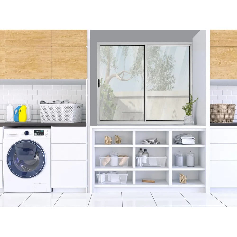 Janela de Alumínio de Correr 100x100 Direita Branco Ecosul Esquadrisul