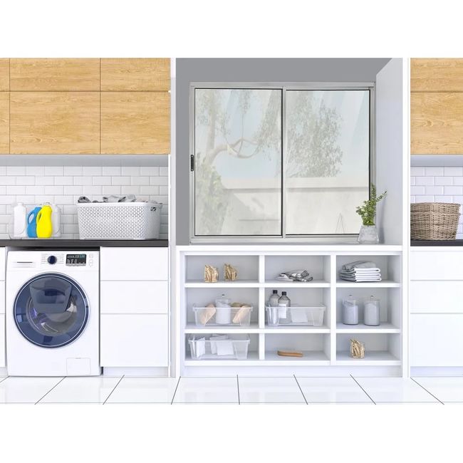 Janela de Alumínio de Correr 100x120 Direita Prata Ecosul Esquadrisul