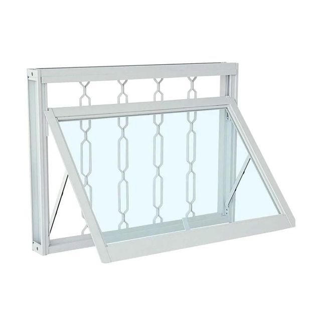 Janela Maxim-Ar Aço Branco Grade Elo 40x60x8 Prátika Sasazaki
